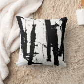 抽象芸術モダン白黒ミニマリスト枕 クッション (ブランケット)