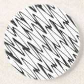 抽象芸術モダン的なラインアート コースター (正面)