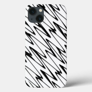 抽象芸術モダン的なラインアート iPhone 13ケース