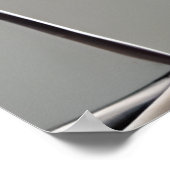 抽象芸術モダン直系金ゴールド黒グレー ポスター (角)