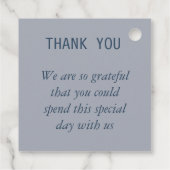 抽象芸術モダン石板ブルーグレーミストウォーターカラーギ フェイバータグ (裏面)