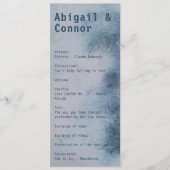 抽象芸術モダン石板ブルーグレーミストウォーター色 プログラム (正面)