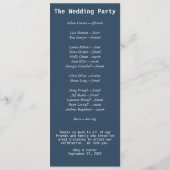 抽象芸術モダン石板ブルーグレーミストウォーター色 プログラム (裏面)