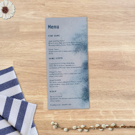 抽象芸術モダン石板ブルーグレーミストウォーター色 メニュー