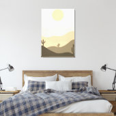 抽象芸術モダン砂漠 キャンバスプリント (インサイチュ (寝室))