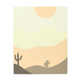 抽象芸術モダン砂漠 メタルプリント