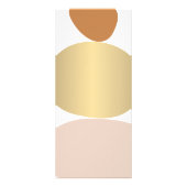 抽象芸術モダン禅ストーンズ金ゴールドロゴヨガ、マッサージ ラックカード (裏面)