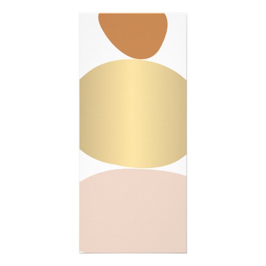 抽象芸術モダン禅ストーンズ金ゴールドロゴヨガ、マッサージ ラックカード (裏面)