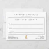 抽象芸術モダン禅石金ゴールドヨガギフトカード ノートカード (裏面)