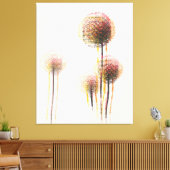 抽象芸術モダン秋の花の木#2 キャンバスプリント (インサイチュ (リビング))