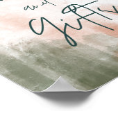 抽象芸術モダン秋ボホウェディングカード&ギフト ポスター (角)