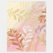 抽象芸術モダン秋葉 フリースブランケット (正面)