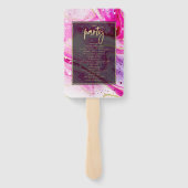 抽象芸術モダン結婚式 ハンドファン (裏面)