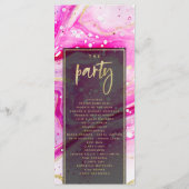 抽象芸術モダン結婚式 プログラム (裏面)