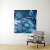 抽象芸術モダン絵画の景観。青い夜芸 タペストリー (インサイチュ(横))