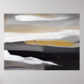 抽象芸術モダン絵画の背景第モダン二条 ポスター (正面)