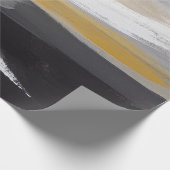 抽象芸術モダン絵画の背景第モダン二条 ラッピングペーパー (角)