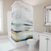 抽象芸術モダン絵画の背景。コンテンポラリー  シャワーカーテン (インサイチュ)