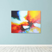 抽象芸術モダン絵画のSerdar Hizli著 キャンバスプリント (インサイチュ (ウッドフロア))