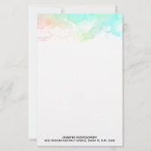 抽象芸術モダン緑と青の水色の渦巻き (正面)