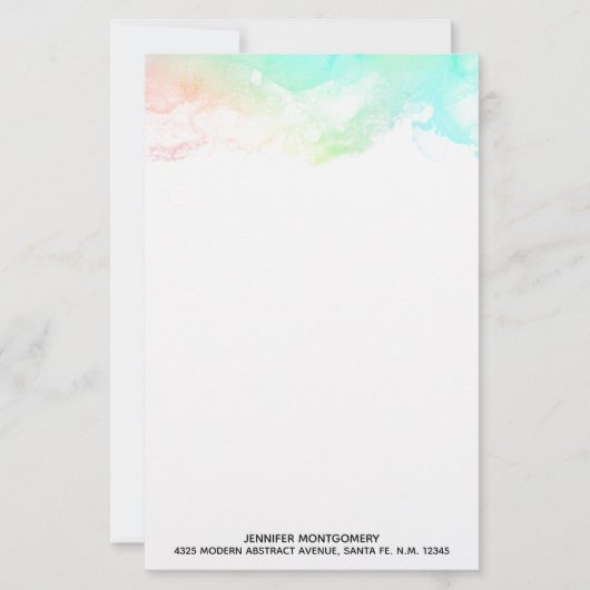 抽象芸術モダン緑と青の水色の渦巻き (正面)