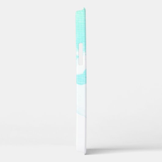 抽象芸術モダン緑と青の水色の渦巻き Case-Mate iPhoneケース (裏面 / 右)