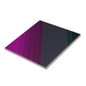 抽象芸術モダン線ストライプのストライプ暗いpl タイル (側面)