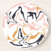 抽象芸術モダン線 コースター (正面)