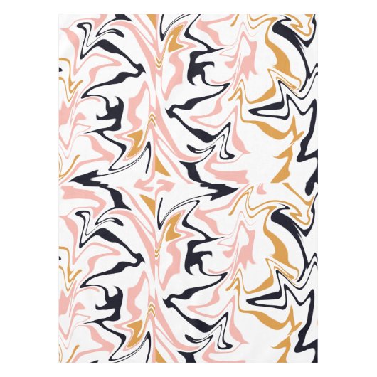 抽象芸術モダン線 テーブルクロス (正面)