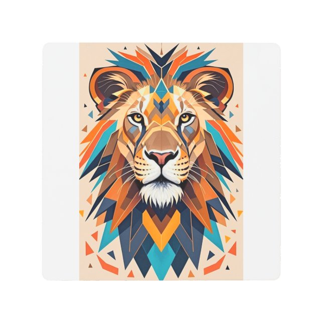 抽象芸術モダン美しいウォールアート メタルプリント (正面)