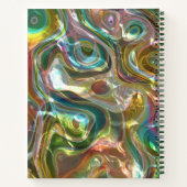 抽象芸術モダン背景パターンアートノート ノートブック (裏面)