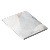 抽象芸術モダン自然の色の形状質感 ノートパッド (アングル)