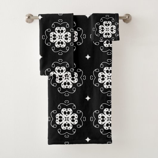 抽象芸術モダン花浴用タオル バスタオルセット (インサイチュ)