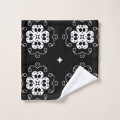 抽象芸術モダン花浴用タオル バスタオルセット (ウォッシュタオル)