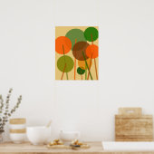 抽象芸術モダン芸術幾何学模様 ポスター (キッチン)