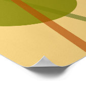 抽象芸術モダン芸術幾何学模様 ポスター (角)