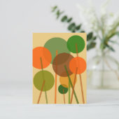 抽象芸術モダン芸術幾何学模様 ポストカード (スタンド正面)