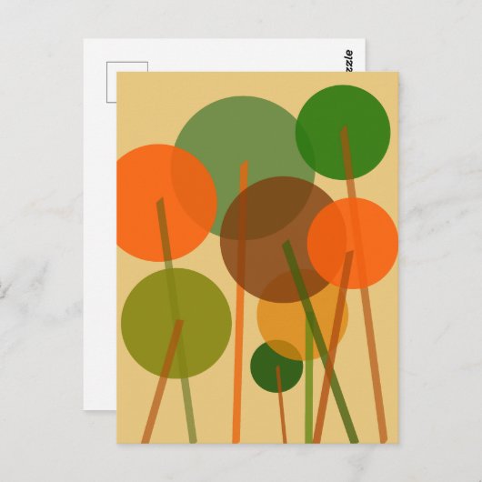 抽象芸術モダン芸術幾何学模様 ポストカード (正面/裏面)