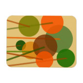 抽象芸術モダン芸術幾何学模様 マグネット (横)
