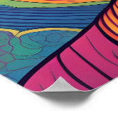 抽象芸術モダン芸術 | カルムブッダポートレート ポスター (角)