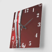 抽象芸術モダン芸術 スクエア壁時計 (傾斜)