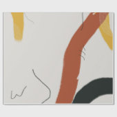 抽象芸術モダン芸術 ラッピングペーパー (フラット)