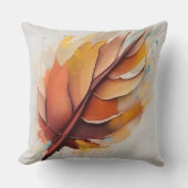 抽象芸術モダン葉ペイントセット葉 クッション (正面)