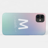 抽象芸術モダン虹の勾配 Case-Mate iPhoneケース (裏面(横))