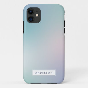 抽象芸術モダン虹勾配 iPhone 11 ケース