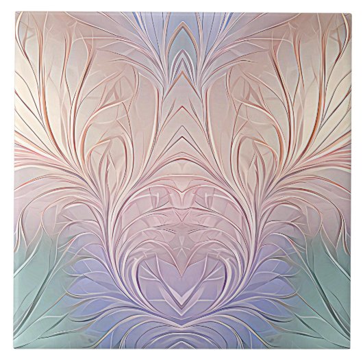 抽象芸術モダン虹彩色セラミックタイル タイル (正面)