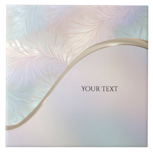 抽象芸術モダン虹彩色セラミックタイル タイル (正面)