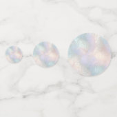 抽象芸術モダン虹彩色テーブル紙吹雪 コンフェッティ (裏面)