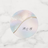 抽象芸術モダン虹彩色テーブル紙吹雪 コンフェッティ (スモール正面)