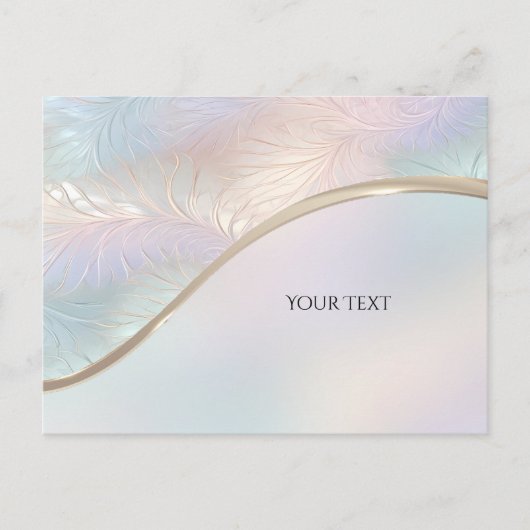 抽象芸術モダン虹色はがき ポストカード (正面)